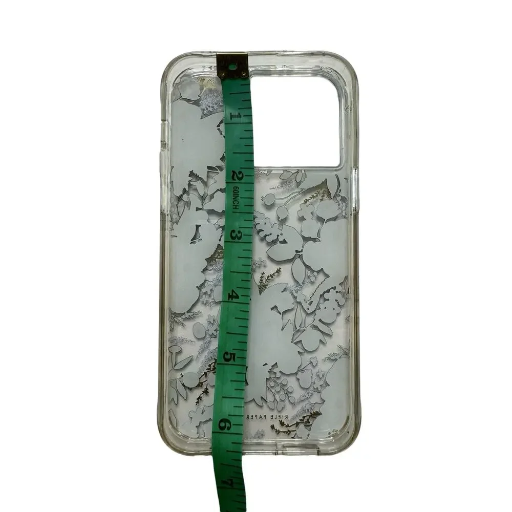 RIFLE PAPER CO *NEW* Clear Garden Party Blue Case for Apple iPhone 14 PRO 6.7